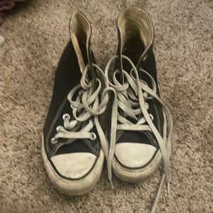 Black converse size 3 women size 5